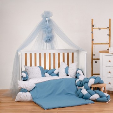 ABO Σετ προίκας 9 τμχ 70*140 Sky Blue 